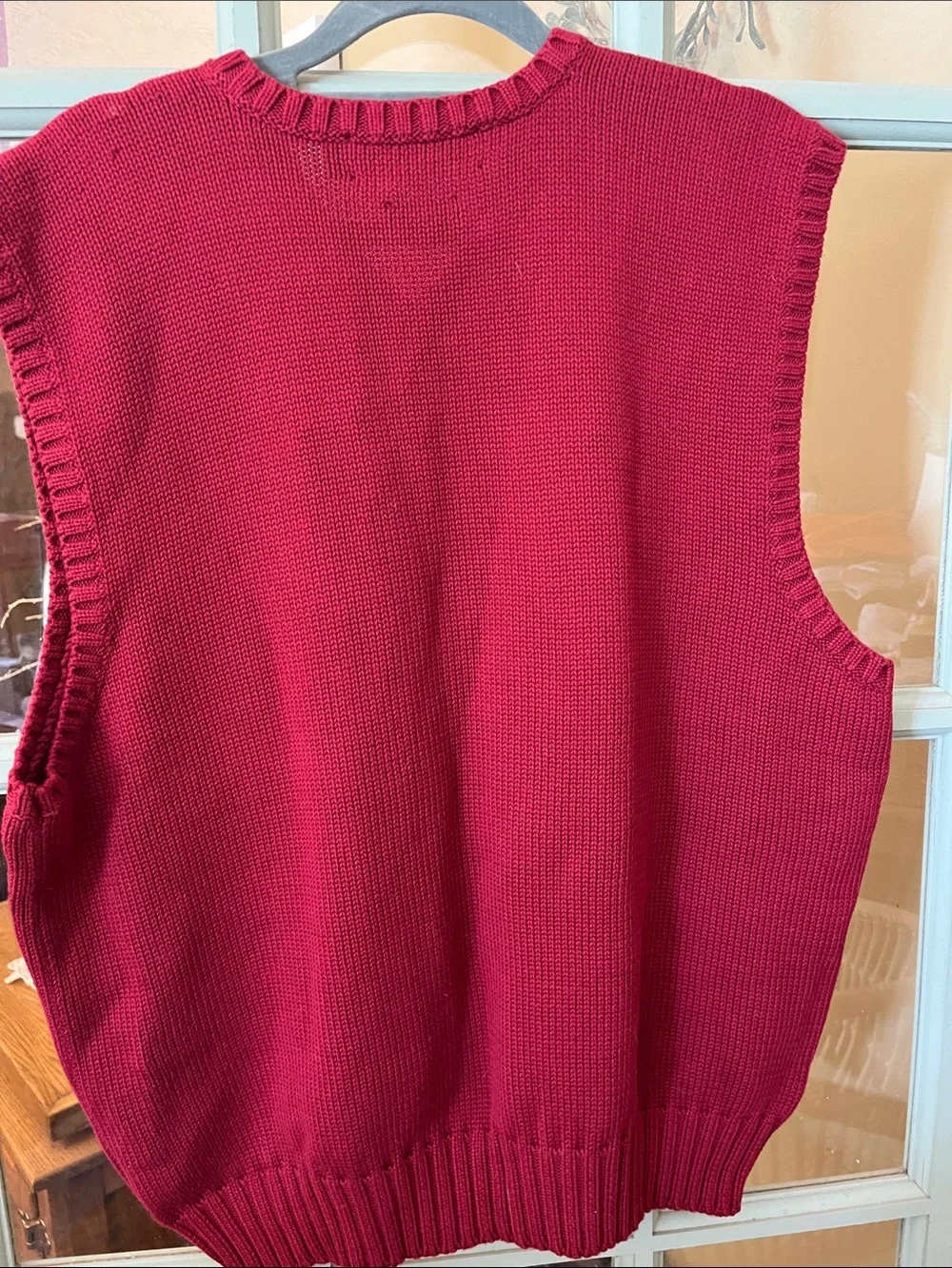 Polo by Ralph Lauren Red V-Neck Knit Sweater Vest